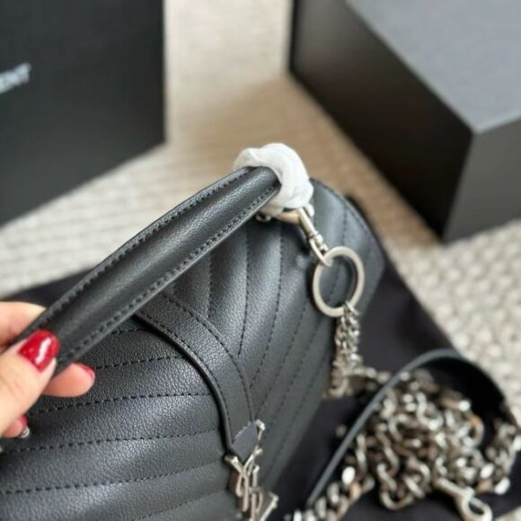 SAINT LAURENT YSL College hand-held crossbody shoulder bag - Picture 3 of 9